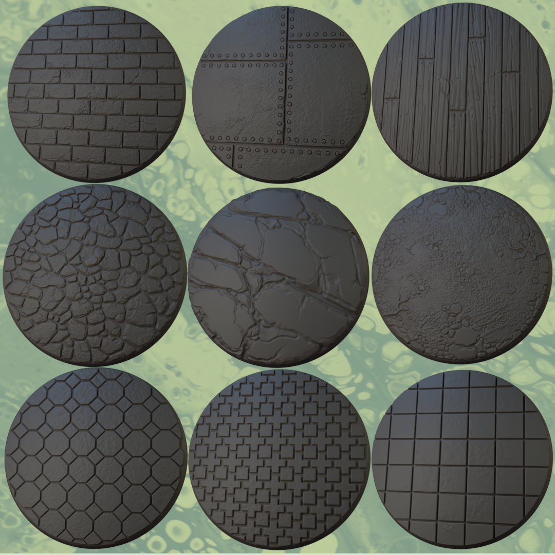 32mm High-Detail Scenic Bases